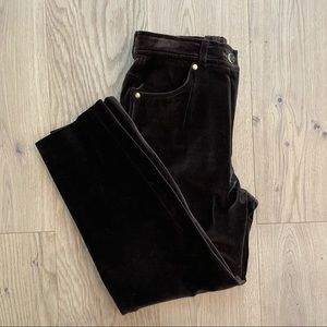Brown velvet ESCADA pants